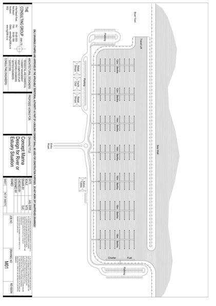 Sample Marina Design for River or Estuary Situation